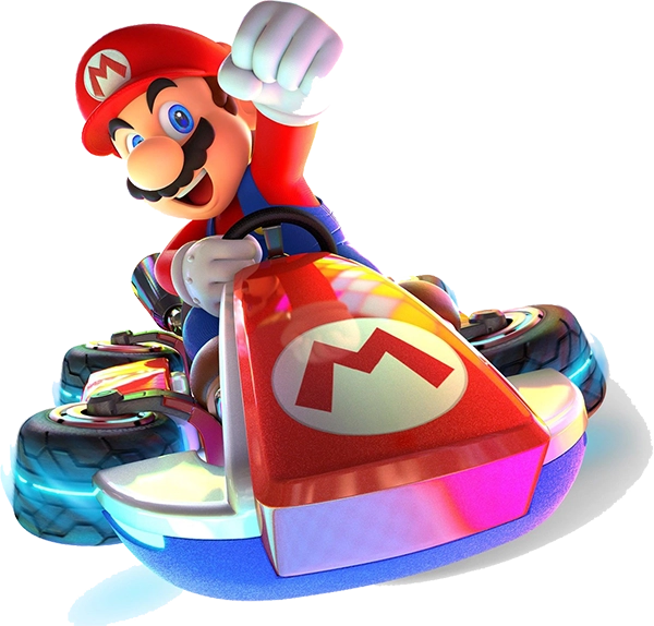 Mario Riding his Kart